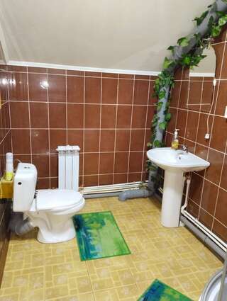 Гостиница Пилот Омск Двухместный номер с двуспальной кроватью и дополнительной кроватью-4